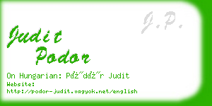 judit podor business card